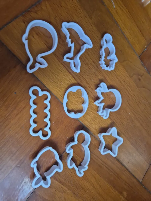 Pack moldes galletas animales marinos