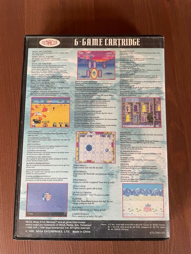 Menacer Mega Drive 6-Game Cartridge Sega