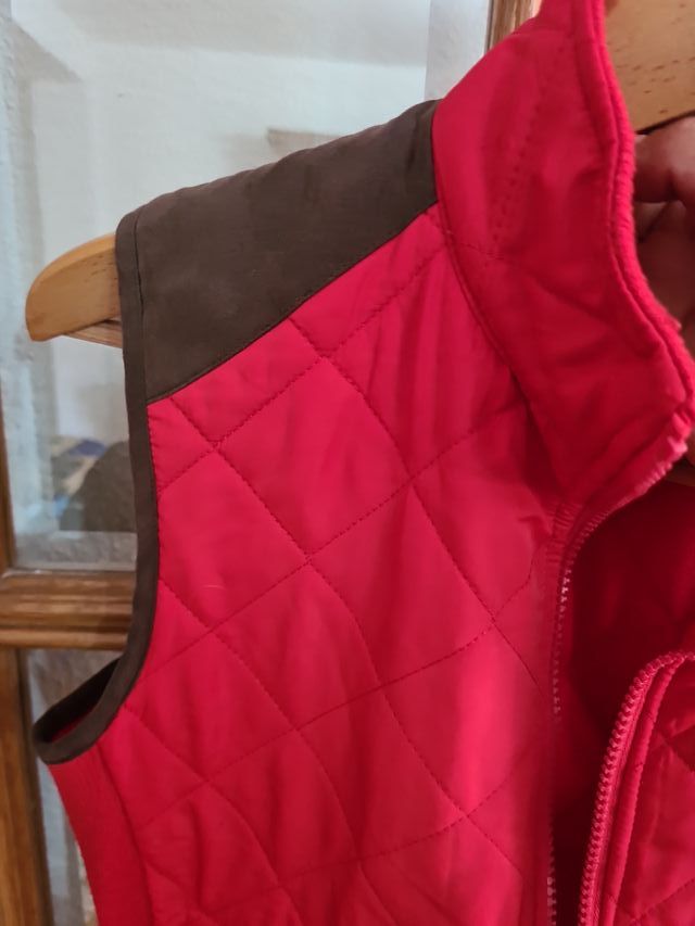 Chaleco Valecuatro Mujer Rojo y Marrón