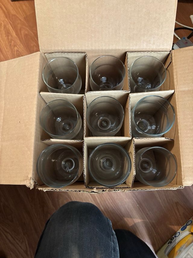 Servizio bicchieri in vetro