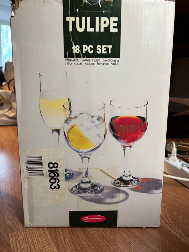 Servizio bicchieri in vetro