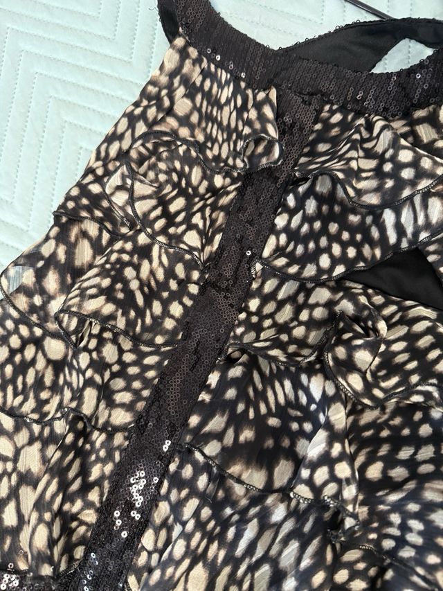 Vestido Morgan volantes estampado