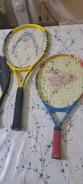 5 Raquetas-Conjunto 2 Raquetas Tenis Júnior y 1 d