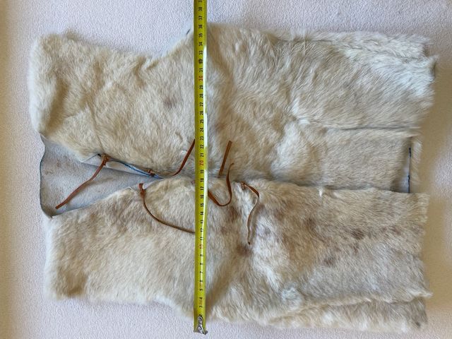 Disfraz pastorcillo piel auténtica y bastón