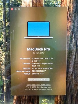 MacBook Pro 2019 Plata