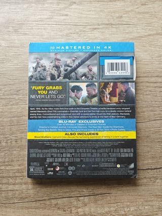 Blu-ray Fury ccon funda cartón mate