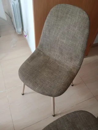Juego de 4 sillas de comedor tapizadas