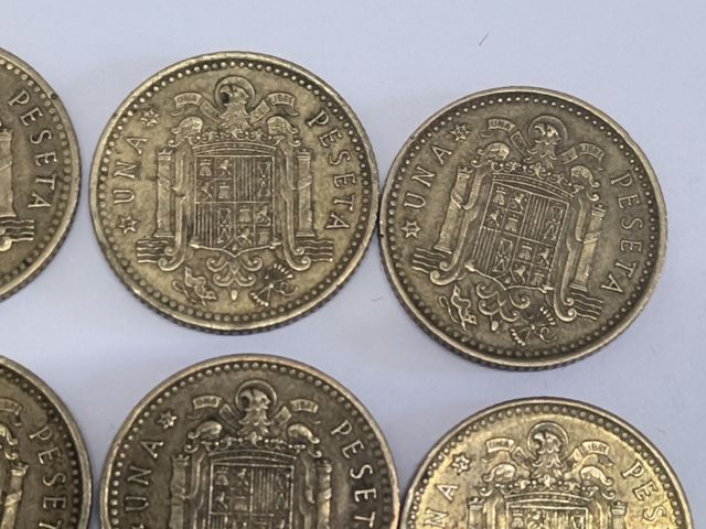Lote 19 monedas 1 peseta 1966