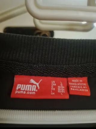 Camiseta Puma manga larga negra