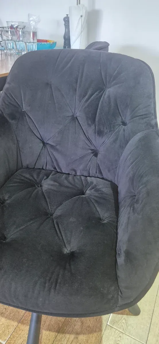 Sillas terciopelo negro