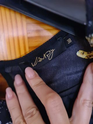 Camisa vampy Estampada Leopardo Talla M