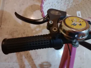 Bicicleta infantil rosa.