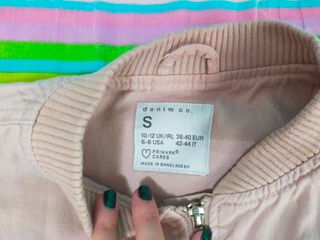 Chaqueta bomber rosa Primark Talla S