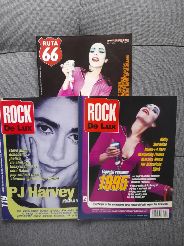 Lote Revistas Rock De Lux PJ Harvey Ruta 66