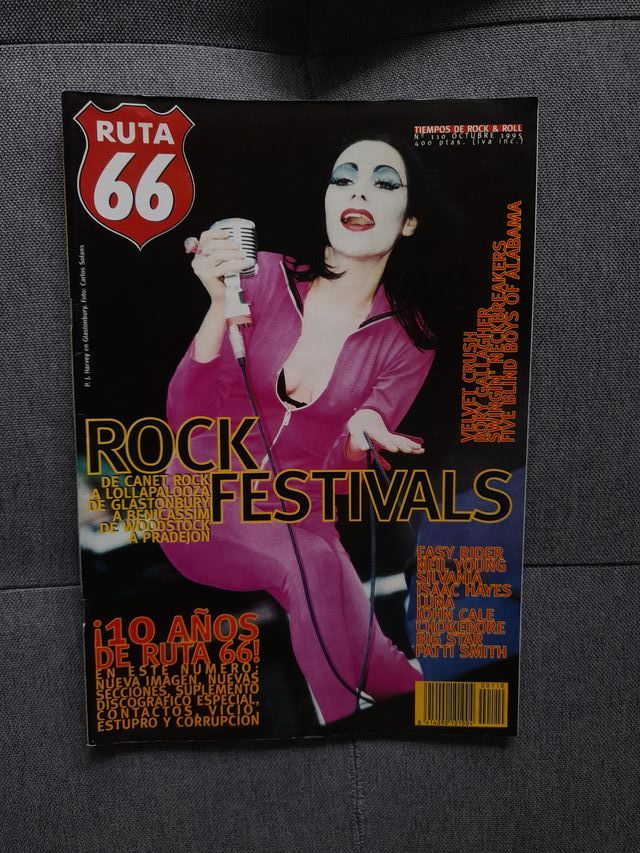 Lote Revistas Rock De Lux PJ Harvey Ruta 66