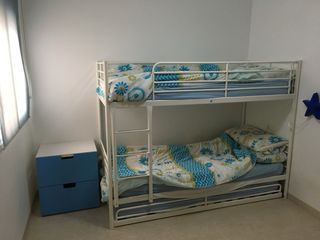 Letto a castello Ikea Svarta in metallo bianco 