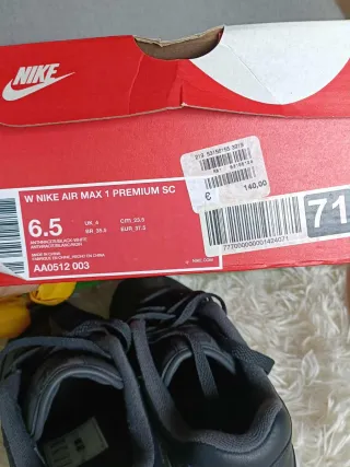 Nike Air Max 1 PREMIUN Jewel Antracite T37.5