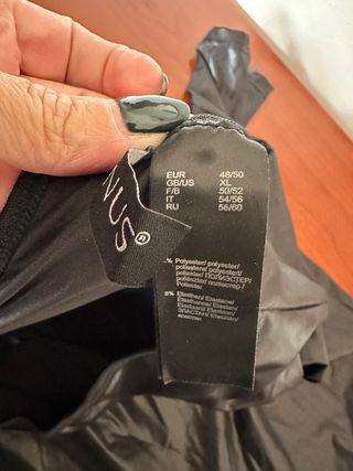 Tutina Intima Curvy XXXL Nera