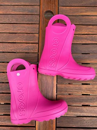 Botas de agua Crocs rosas