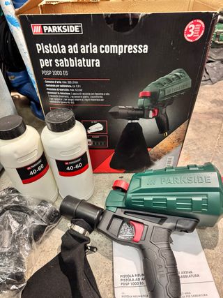 Pistola de chorro de arena Parkside PDSP 1000 E6