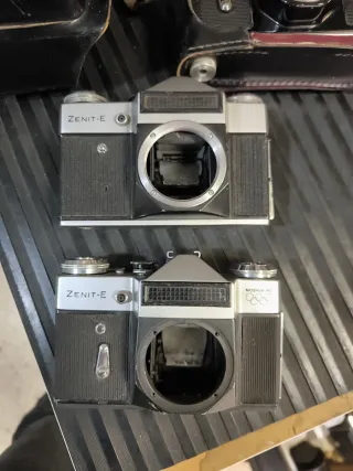Lote 3 Cámaras Reflex Soviéticas Revue/Zenit