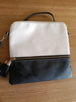 Borsa a tracolla bicolore