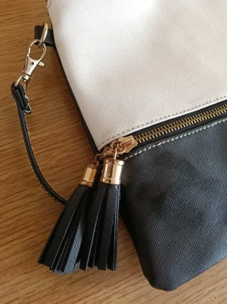 Borsa a tracolla bicolore