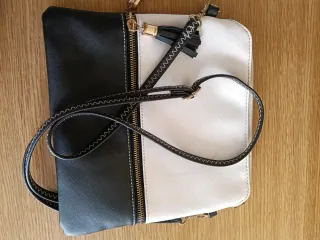 Borsa a tracolla bicolore