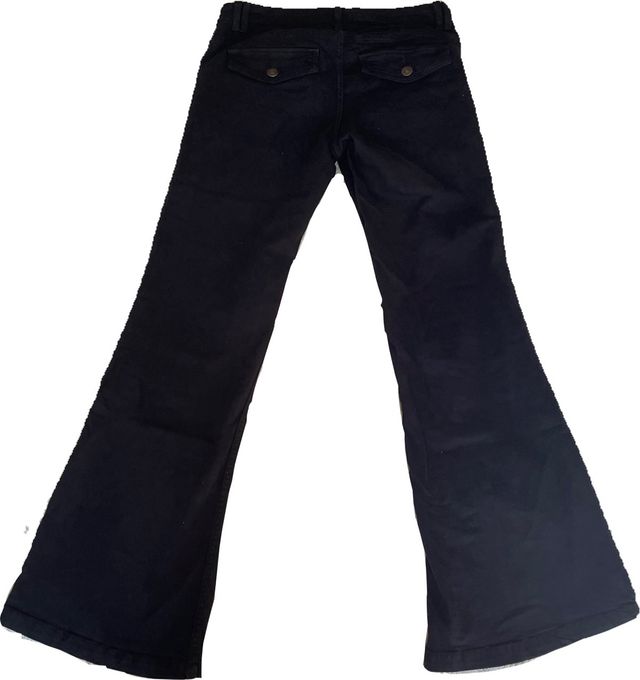 Pantalones flare negros Y2K low waist