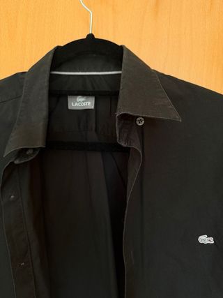 Camisa Lacoste Negra Talla 38