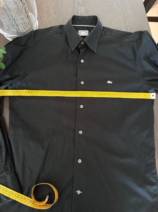 Camisa Lacoste Negra Talla 38