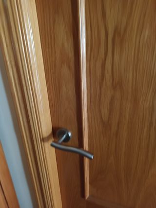 Puerta de madera de roble