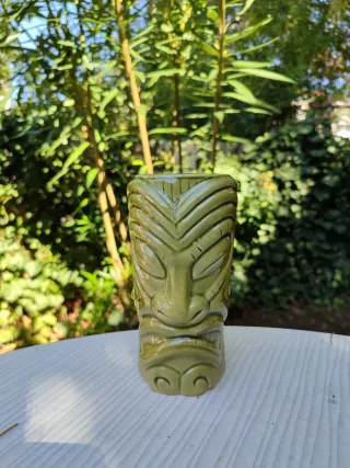 Tazza Tiki Verde Stile Esotico