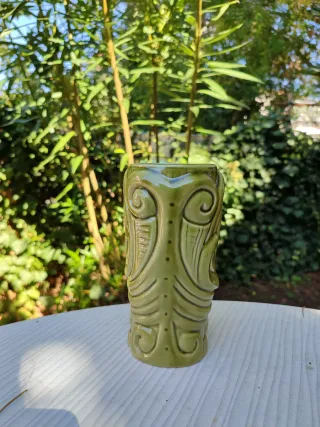 Tazza Tiki Verde Stile Esotico