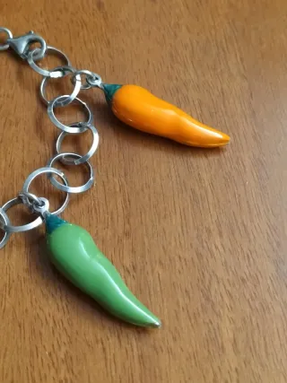 Bracciale Argento 925 Peperoncini Smaltati