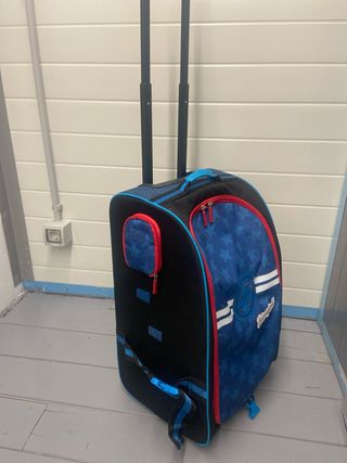 Maleta trolley infantil azul y roja