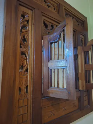 Espejo Madera Tallado Ventana