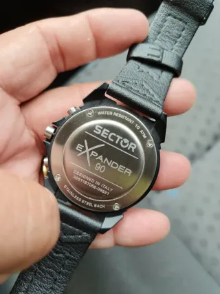 Reloj Sector Cronógrafo Negro Verde Militar