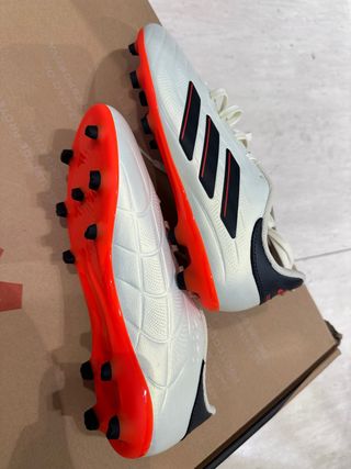 Zapatillas Fútbol Adidas Blancas Naranja