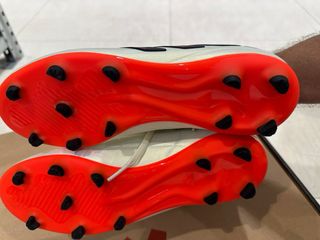 Zapatillas Fútbol Adidas Blancas Naranja