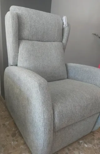 Sillón reclinable de tela