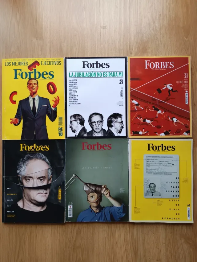 Seis revistas Forbes