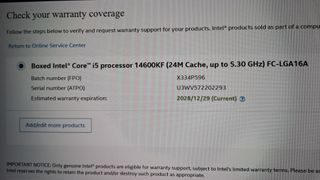 CPU Intel i5-14600KF con Contact Frame.