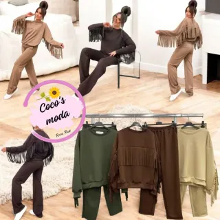 Conjunto de chándal con flecos