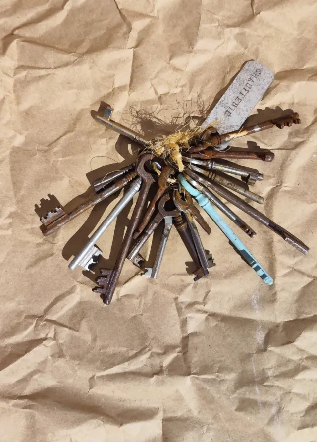 Lote llaves antiguas hierro forjado