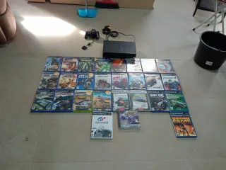 Consola PlayStation 2 Negra + Juegos