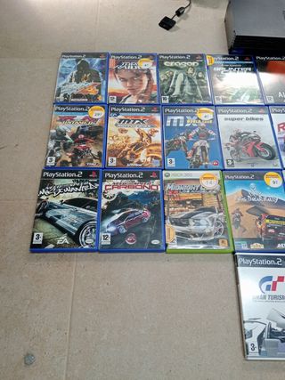 Consola PlayStation 2 Negra + Juegos