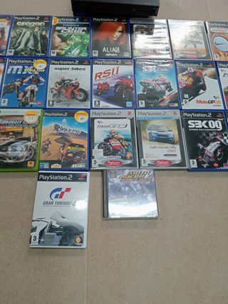 Consola PlayStation 2 Negra + Juegos