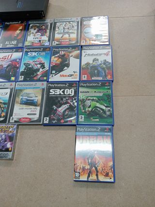 Consola PlayStation 2 Negra + Juegos