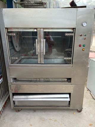 Asador de pollos carbón y eléctrico